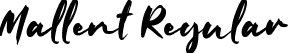 Mallent Regular font - MallentRegular.ttf