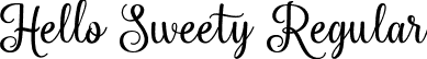 Hello Sweety Regular font - hellosweety.ttf