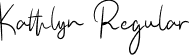 Kathlyn Regular font - kathlyn.ttf