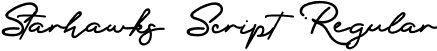 Starhawks Script Regular font - starhawks-script.otf