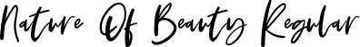 Nature Of Beauty Regular font - natureofbeauty.otf