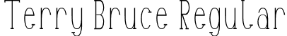 Terry Bruce Regular font - TerryBruce.otf