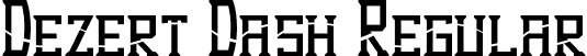 Dezert Dash Regular font - Dezert-Dash.otf