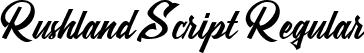 Rushland Script Regular font - Rushland-Script.ttf