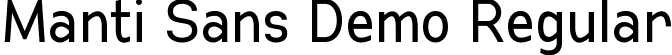 Manti Sans Demo Regular font - manti-sans-regular-demo.otf