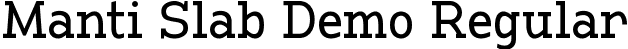 Manti Slab Demo Regular font - mati-slab-regular-demo.otf