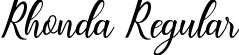 Rhonda Regular font - rhonda.ttf