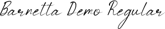 Barnetta Demo Regular font - BarnettaDemoRegular.ttf