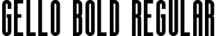 gello bold Regular font - gellobold-ml2r2.otf