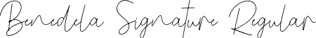 Benedela Signature Regular font - Benedelasignature-qZox2.otf