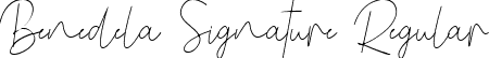 Benedela Signature Regular font - BenedelaSignature-VGzdz.ttf