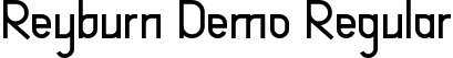 Reyburn Demo Regular font - ReyburnDemoRegular.ttf