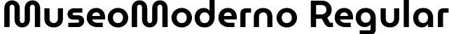 MuseoModerno Regular font - museomoderno.ttf