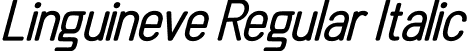 Linguineve Regular Italic font - linguineve-regular-italic.otf