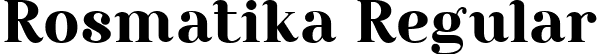 Rosmatika Regular font - rosmatika-demo.ttf