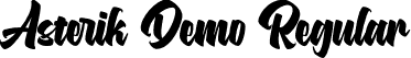 Asterik Demo Regular font - asterik-demo.ttf