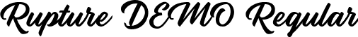 Rupture DEMO Regular font - rupture-script-demo.ttf