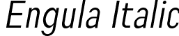 Engula Italic font - engula-regularitalic.ttf