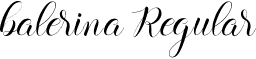 balerina Regular font - balerina.otf