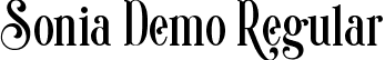 Sonia Demo Regular font - sonia.ttf