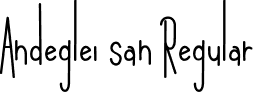 Andeglei san Regular font - andeglei-sanse.ttf