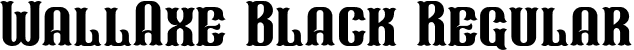 WallAxe Black Regular font - WallAxe-Black.ttf