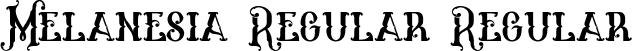 Melanesia Regular Regular font - melanesia-regular.otf