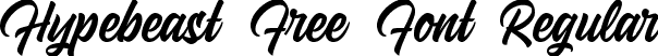 Hypebeast Free Font Regular font - hypebeast-free-font.ttf