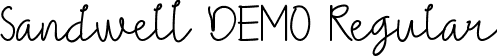 Sandwell DEMO Regular font - SandwellDEMORegular.ttf