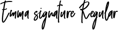 Emma signature Regular font - emma-signature.ttf