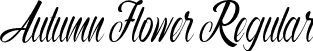 Autumn Flower Regular font - autumn-flower.ttf