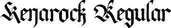 Kenarock Regular font - Kenarock.ttf