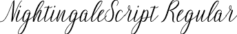 NightingaleScript Regular font - nightingale.ttf