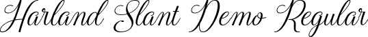 Harland Slant Demo Regular font - harland-slant-demo.ttf