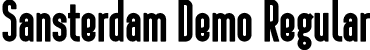 Sansterdam Demo Regular font - sansterdam-demo.otf