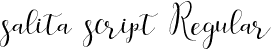 salita script Regular font - salitascript.otf