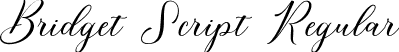 Bridget Script Regular font - bridget-script.ttf