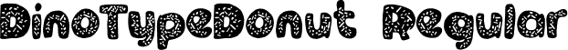 DinoTypeDonut Regular font - dinotypedonut.ttf