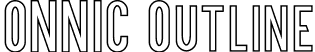 ONNIC Outline font - ONNIC-Outline.otf