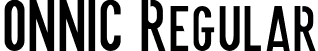 ONNIC Regular font - ONNIC.otf