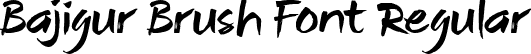 Bajigur Brush Font Regular font - Bajigur_Regular.ttf