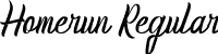 Homerun Regular font - homerun-demo.ttf