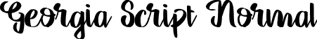 Georgia Script Normal font - georgia-script.ttf