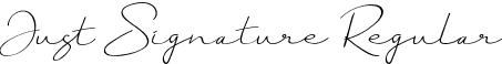 Just Signature Regular font - justsignature.ttf