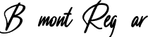 Ballmont Regular font - Ballmont.otf