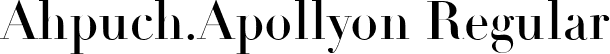 Ahpuch.Apollyon Regular font - Regular.ttf