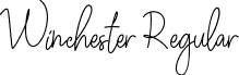 Winchester Regular font - winchester.ttf