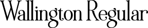 Wallington Regular font - wallington-regular.ttf