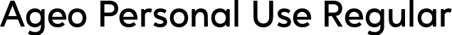 Ageo Personal Use Regular font - AgeoPersonalUse-SemiBold.otf