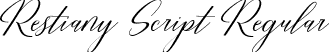 Restiany Script Regular font - restiany-script.ttf